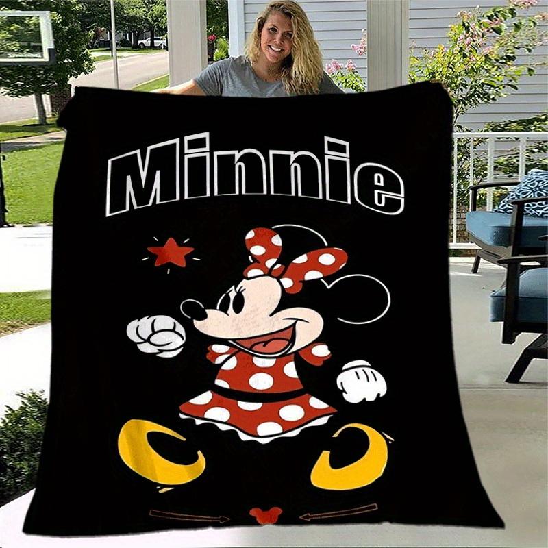 1pc Cute Minnie Printing Blanket - Soft, All-Season Throw for Living Room, Bedroom,Personalized Gift with Adorable Cartoon Design