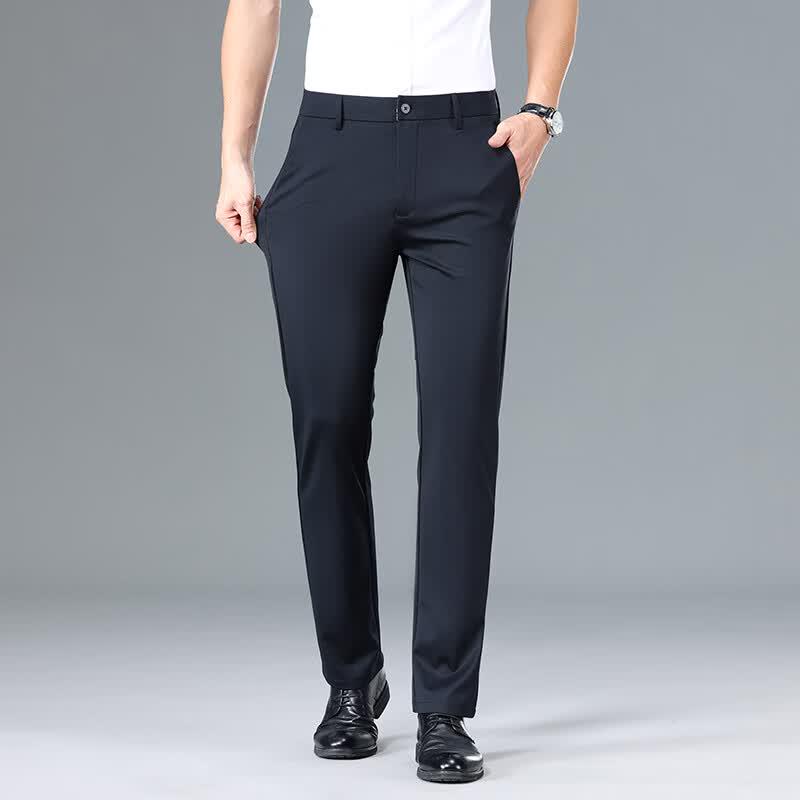 Yiliteng Men s Business Casual Straight-Leg Pants YTMSDKY8711B 40