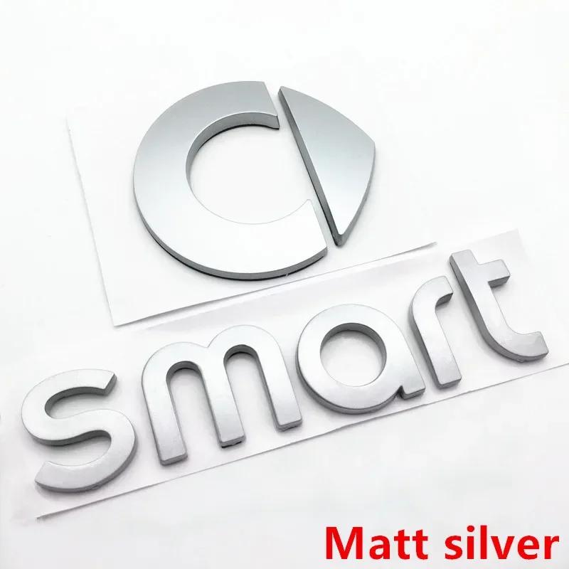 Car Sticker 3D ABS Car Front Head Hood Bonnet Emblem Logo Rear Tail Bumper Trunk Boot Mark Badge Sticker For Benz Smart Car Acce
