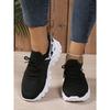 Women's Summer Breathable Flyknit Mesh Shoes, Fashion Versatile Casual Athletic Flats for Women