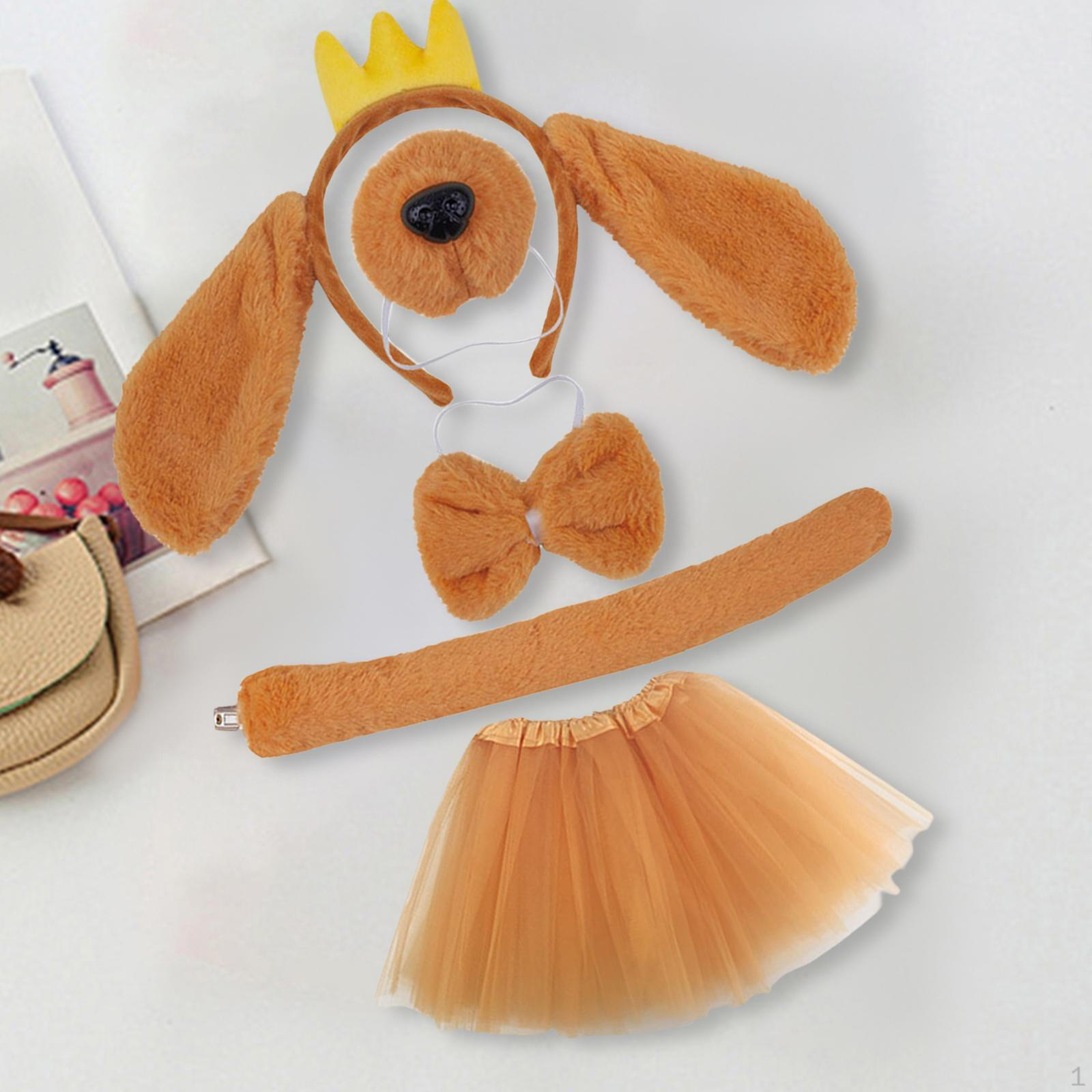 

Повязка на голову с собачьими ушками, аксессуары для костюмов животных для танцевальной вечеринки на Хэллоуин Style H