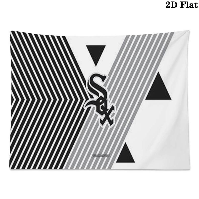 Chicago White Sox Wall Tapestry Aesthetic Wall Hanging Printed Fabric Blanket Decorative Tapestries for Bedroom Living Room Home Decor