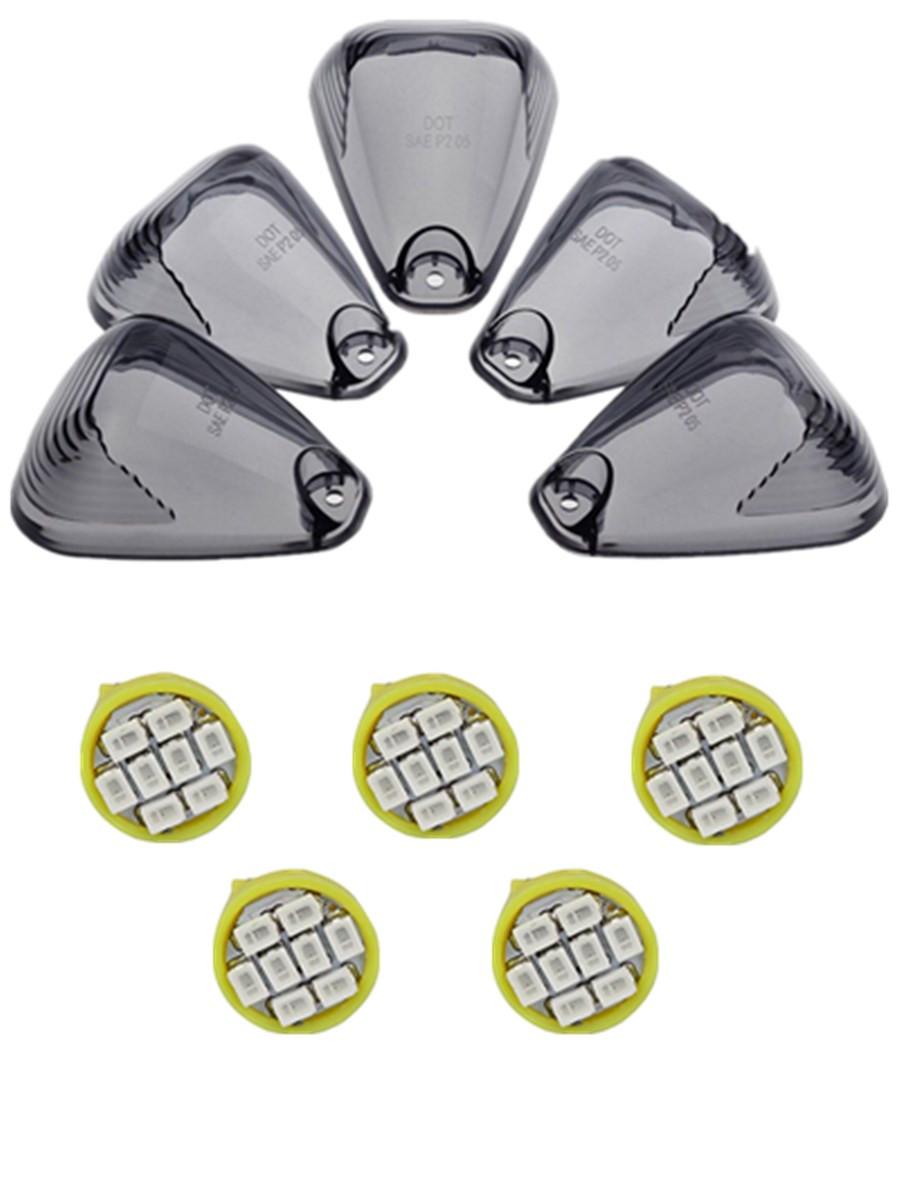 

5pcs Cab Roof Light covers+ 5 pcs Free Super Amber LED Bulbs