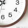 KATOMOKU Muku Clock 16 Walnut km-113WARC Wall Clock with Continuous Second Hand, 30.6cm Diameter (Radio-Controlled Clock)