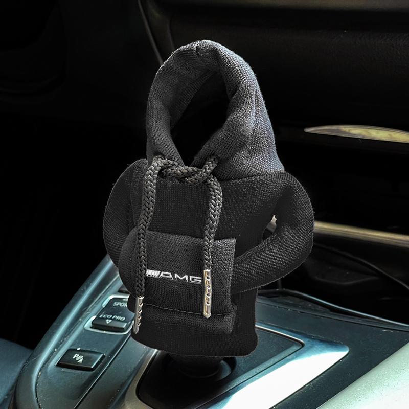 1Pcs Car Gear Shift Knob Hoodie Car Gear Car Shift Lever Cover For Mercedes Benz AMG GLE GLS GLC CLA GLB ML C500 C200 C300 W204 W206 W205 W212 W203