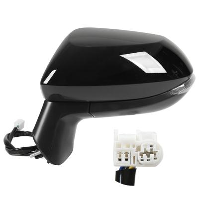Gloss Black Power Heated Side Mirror With Turn Signal Replacement for Corolla E210 2020‑2022 Left