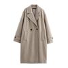 Women European American Street Style Loose Soft Coat Jacket Winter Autumn Overcoat