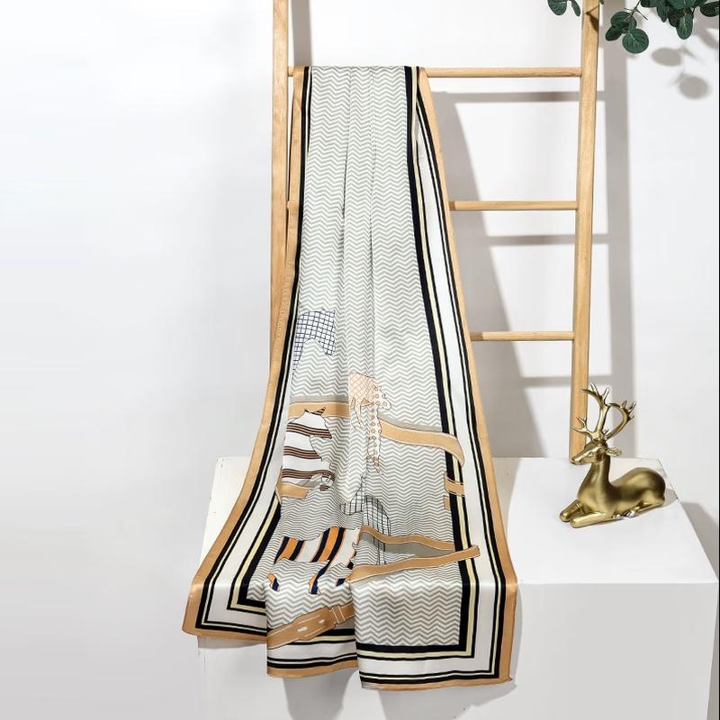 

Canhua Niangniang 100% Mulberry Silk Versatile Scarf & Shawl