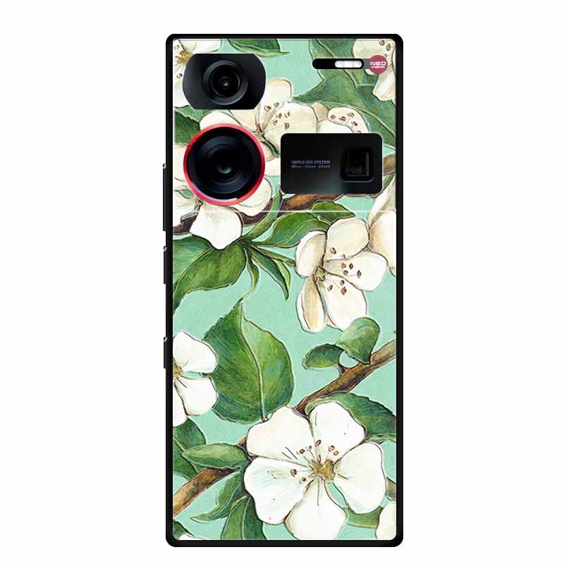 3D Emboss Case For ZTE Nubia Z60 Ultra Phone Case Flowers Soft Silicone Coque For Nubia Z60 Ultra Back Cover Cases Z 60 Z60Ultra