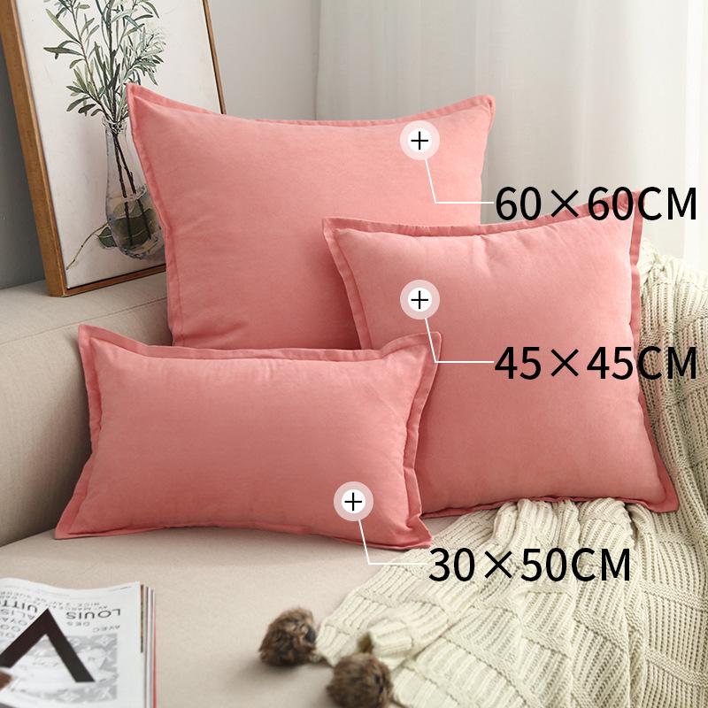 Față de pernă pătrată cu volane, lux nordic ușor, pentru canapea sau pat