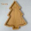 Christmas Tree Shaped Tray Wooden Charcuterie Dessert Boards Steak Dinner Plate Safe Easy To Clean Serving Platter for Parties Events