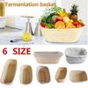 Сухий кошик для випікання Овальний кошик із ротангового баннетона Корзина для хліба, миска для розстоювання тіста Brotform