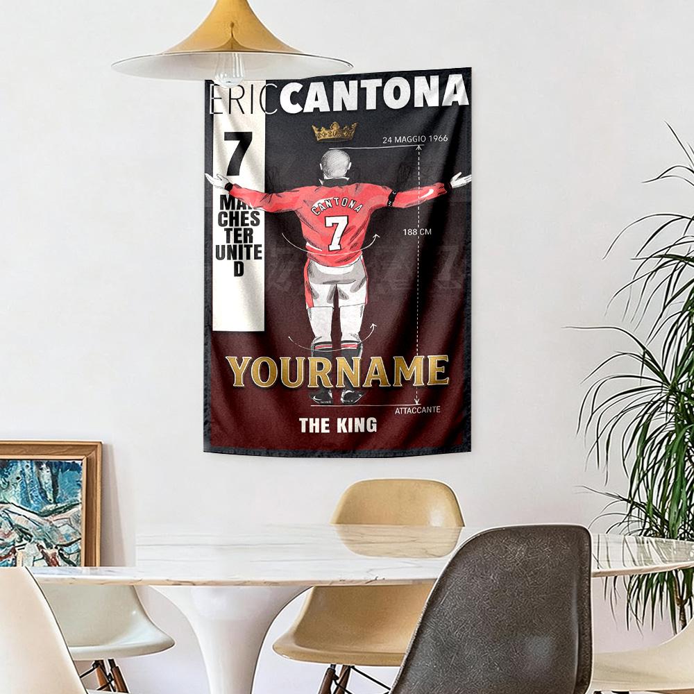 Manchester Custom Your Name Wall Decor Tapestry Art For Pet Memorial Birthdaywedding Party Backdrop Family Gift