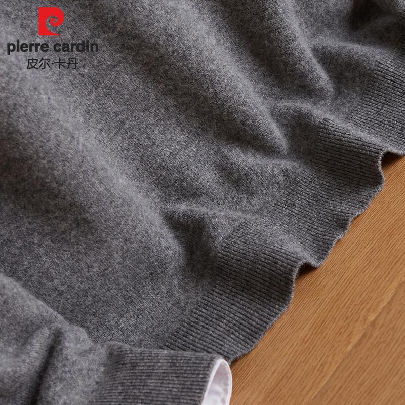 Pierre Cardin Men's Jacquard Round Neck Wool Sweater