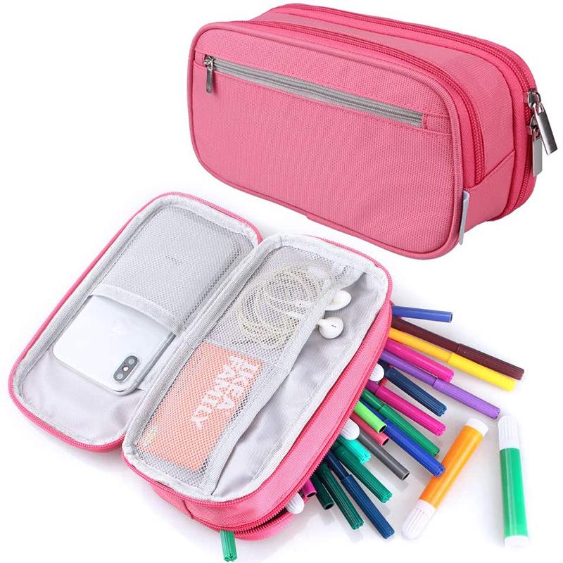 Three-Layer Large Capacity Multi-Functional Pencil Case for Primary School Students