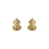 S999 Sterling Silver Crushed Ice Gourd Earrings - Sparkly Chinese Style for Women, Luxe Light, Elegant Niche Design