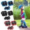 3 in 1 Kids Protective Gear Set Knee Pads Elbow Pads Wrist Guards Adjustable Protective Gear Set for Skateboarding