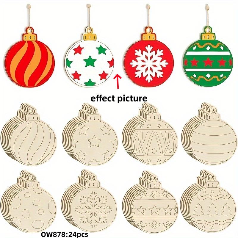 Christmas ornament Wood Unicorn Crafts Unfinished Wood Unicorn Cutouts Wooden Unicorn Hanging Ornaments DIY Craft Gift Tags