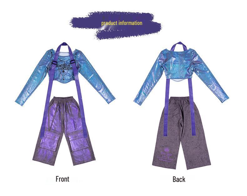 Completo da Danza Iridescente a Maniche Lunghe per Bambina