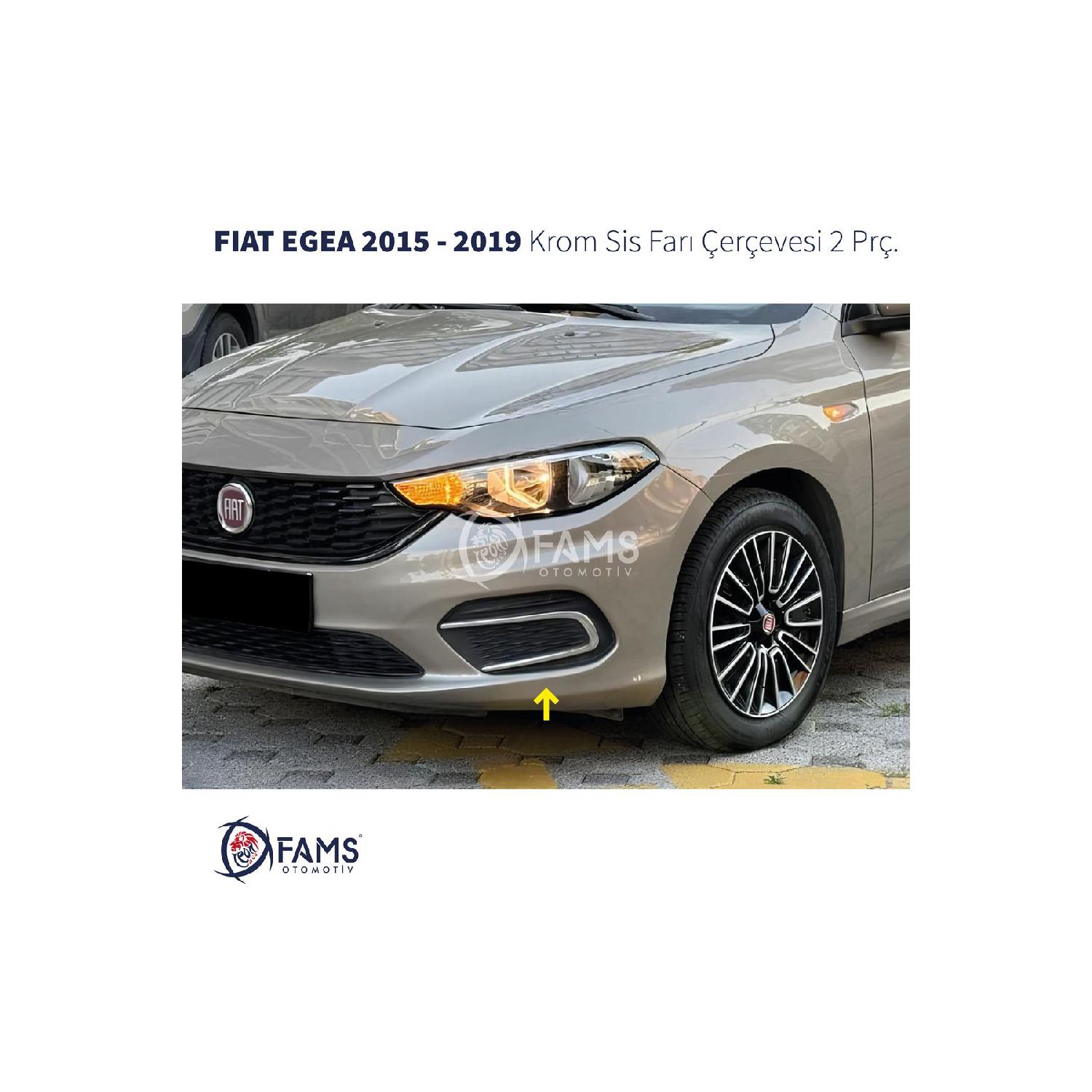 

Fiat Egea Хромированная рамка противотуманных фар 2015-2019 гг. нержавеющая сталь