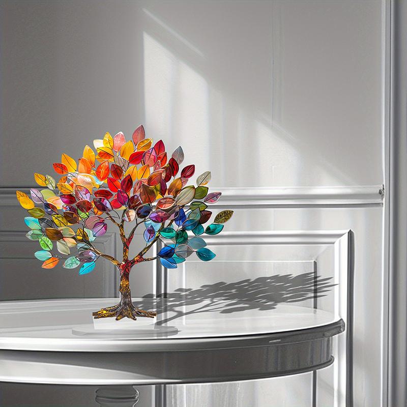 textureUnique 2D Acrylic Lily Flower Ornament Creative Desktop Flower Decor for Office Living Room Table Decoration Piece