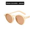 Ny mote Runde solbriller Kvinner Designer Vintage Små Solbriller Dame Korean Style Shades Eyewear