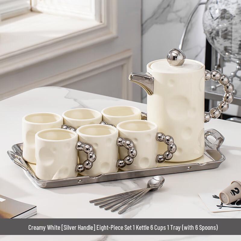 Nordic Cream Ceramic Teacup Set