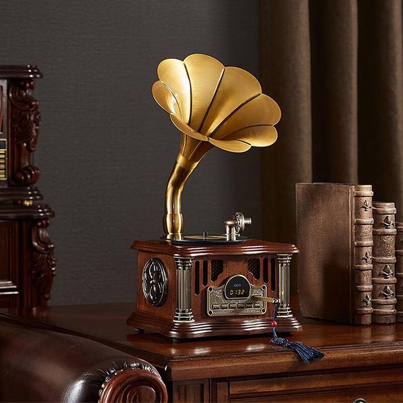 Outino Mini Phonograph Bluetooth Speaker