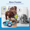 Interactive Puzzle Slow Feeder Enrichment Toy for IQ Training Entertainment Spinning 2/3/4 Layer Treat Dispenser for Small Medium Large Dogs