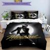 3pcs Michael Jackson Design Cover Set - HD Printed Bedding with 1 Cover and 2 Pillowcases - Perfect for Home and Dorm Decor