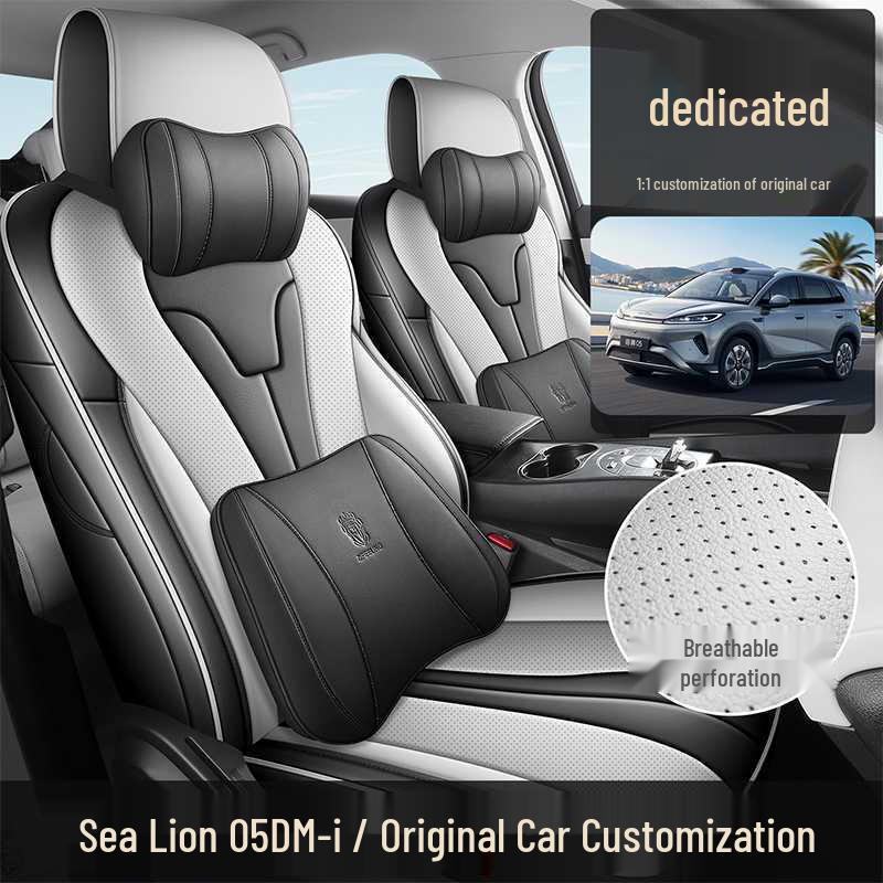 26 Styles Sea Lion Leather Car Seat Covers - All-Season, Breathable, Wear-Resistant, Full Coverage Cushions