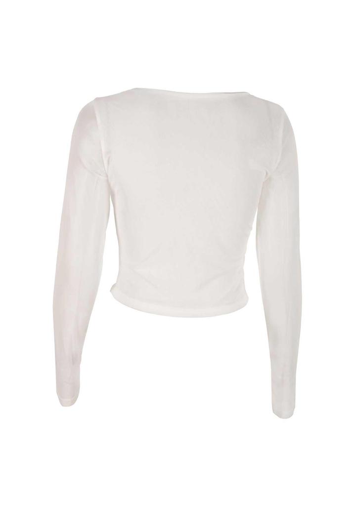 Women's Summer Casual Semi-Sheer Printed Slim-Fit Long-Sleeve T-Shirt