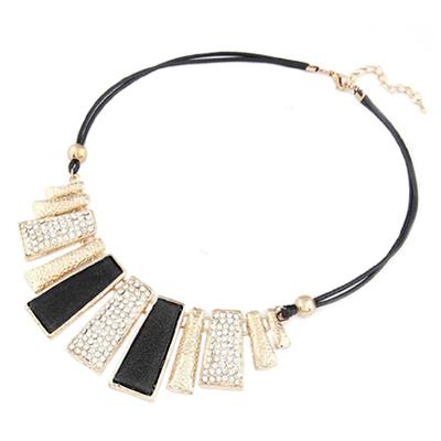 Women's Fashion Luxury Hollow Out Geometric Pendant Charm Drop Necklace