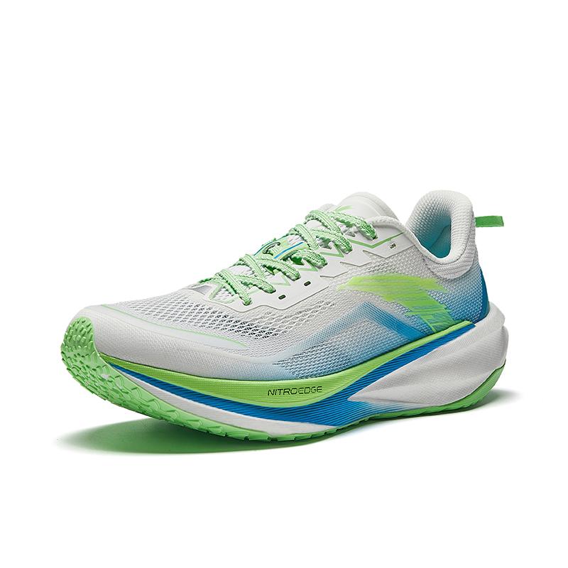 Anta Pioneer Progress Blue Training Running Shoes Men Sneaker White Green 912545599F-4