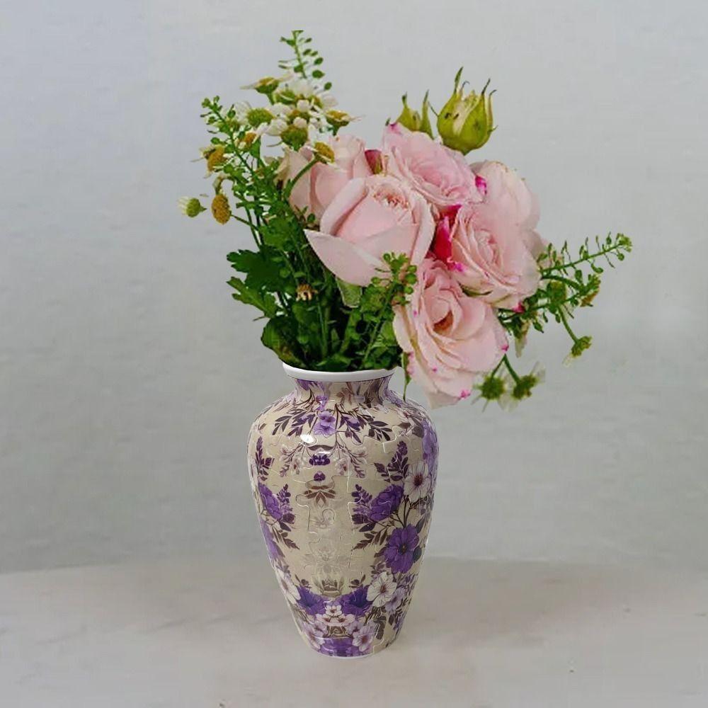 Vaso Puzzle 3D Impermeabile Vaso Creativo per Composizioni Floreali Vaso da Fiori Puzzle Casa Nuova Regalo