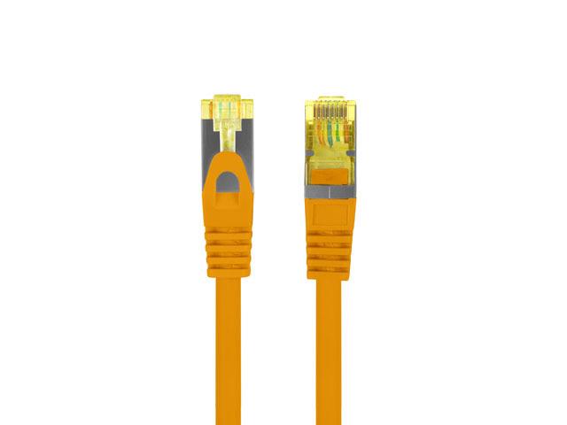 Patchcord Lanberg S/FTP kat.6A 0,5m LSZH CU fluke passed pomarańczowy