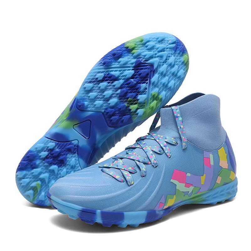 Teen Student Outdoor Sneakers Middle and Older Children's Soccer Shoes AG Long Nails TF Shredded Nails Training Shoes Men