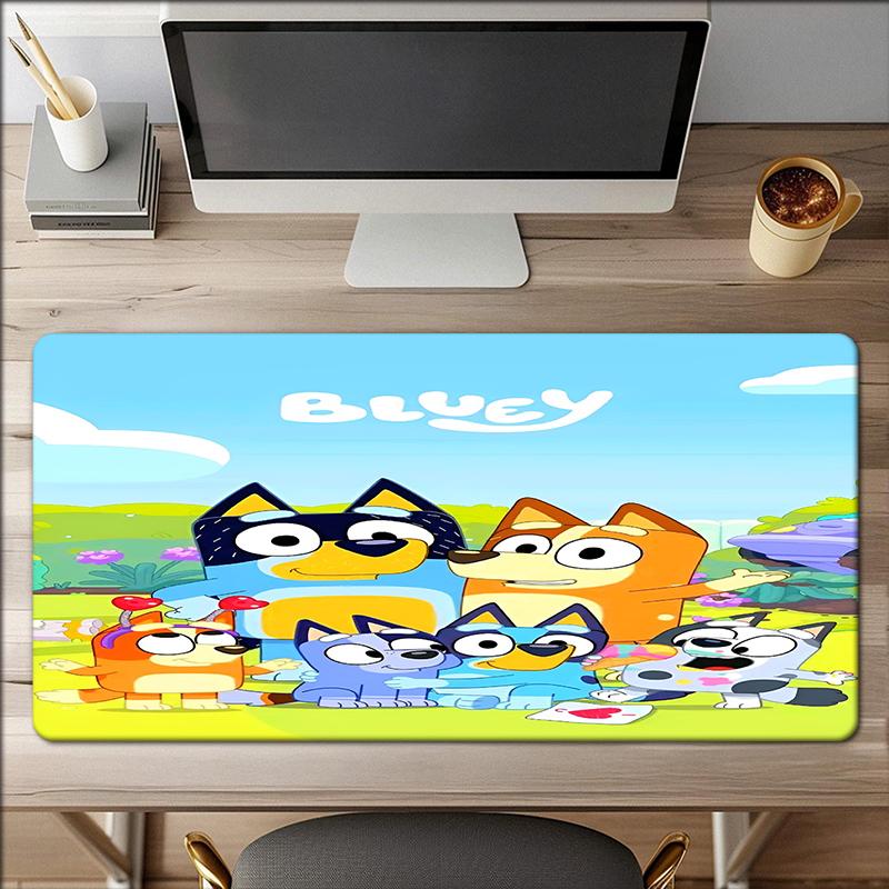 Bluey Theme Mouse Pad, Non Slip Rubber Base, Multifunctional Office & Home Decor, Perfect for Workspace Personalization.