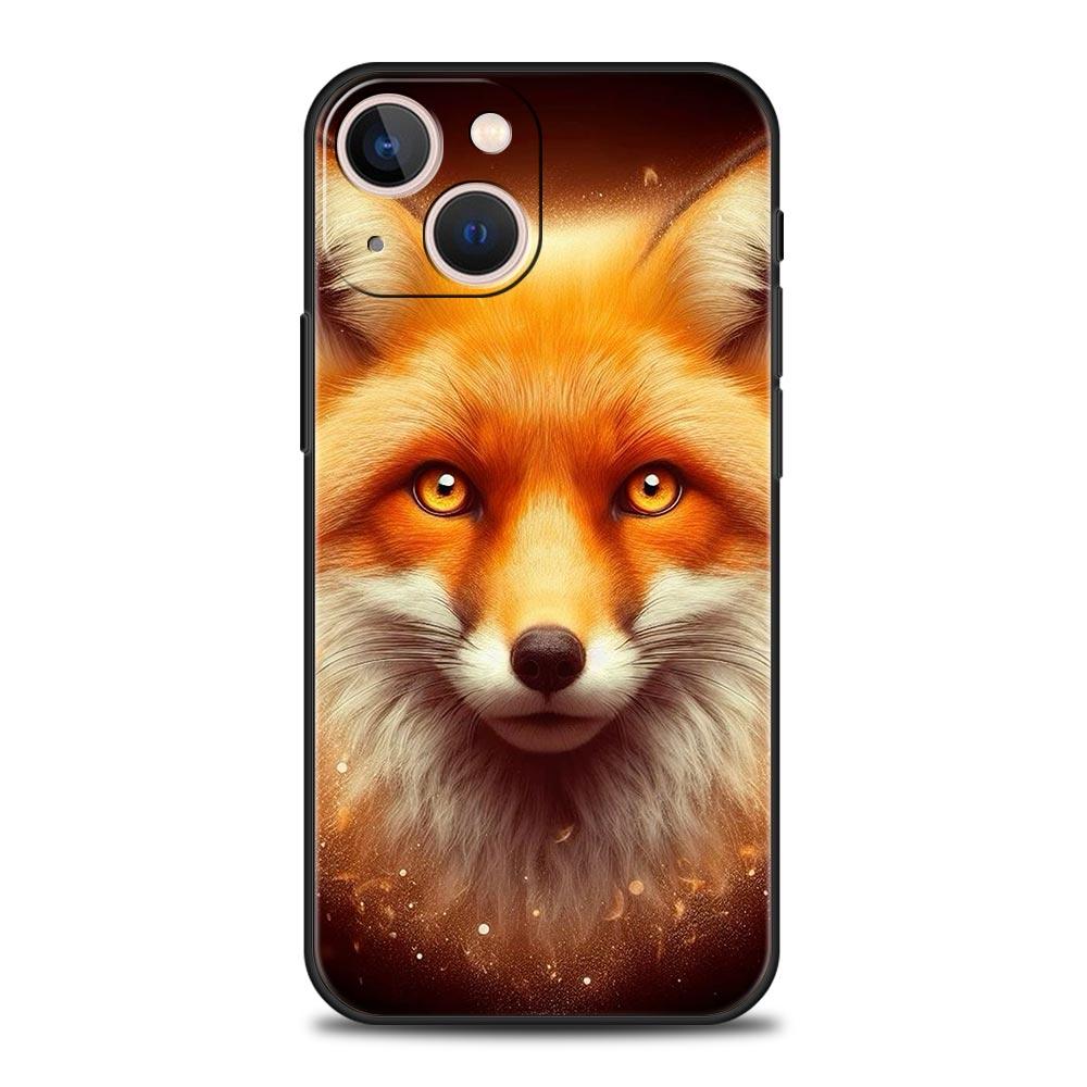 Phone Case Cover for iPhone 17 Pro Max 16 15 14 13 12 11 Pro Max Plus 17AIR Shockproof Soft TPU Shell Cute Animal Fox Fundas Bag