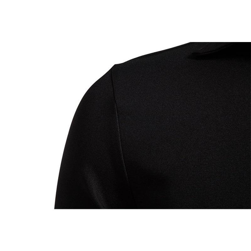 Høstmote Herre Skjorte med Diagonal Plissédesign Langermet Høy Kvalitet Vintage Herre Casual Sosial Bryllupsfest Business