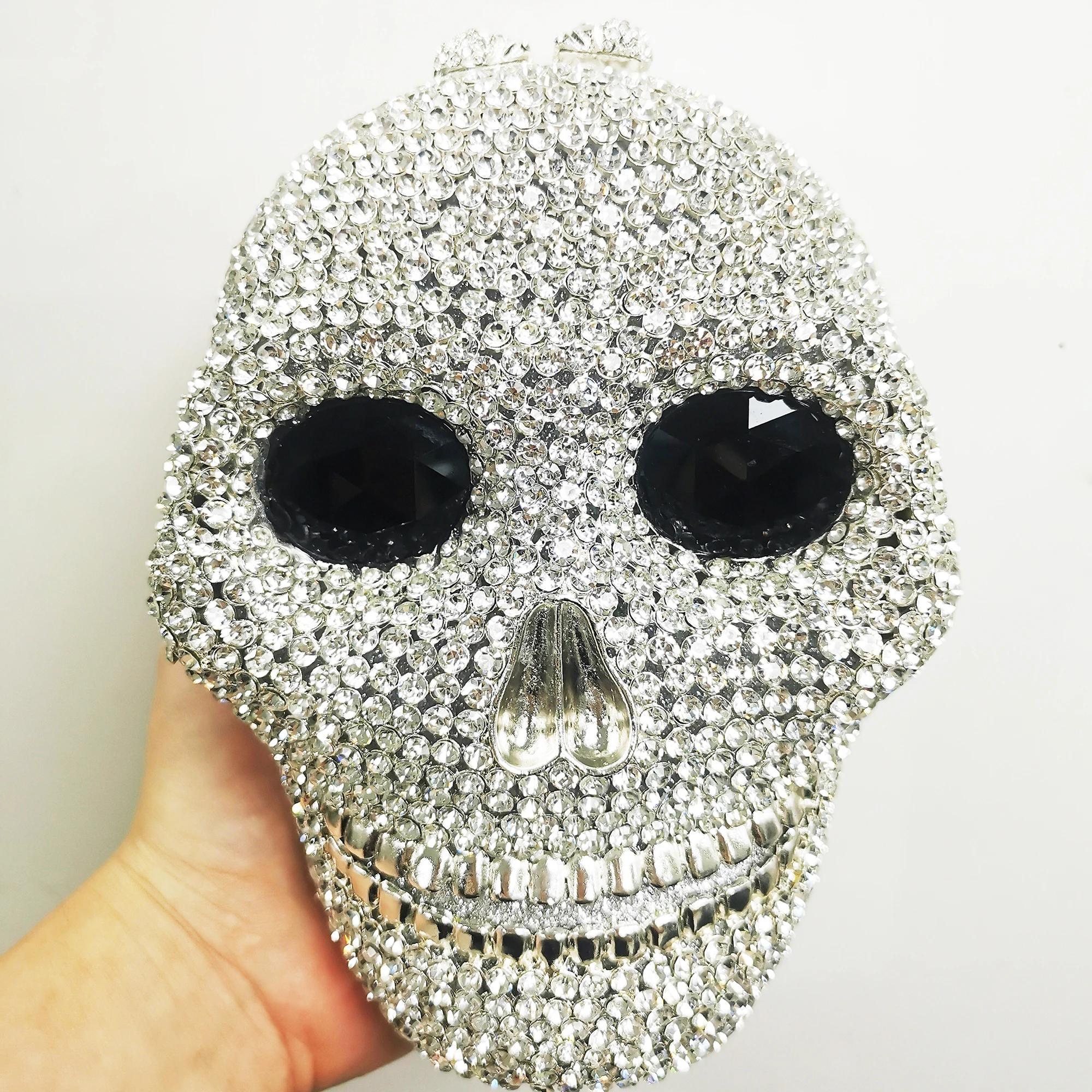 Luxury Skull Shape Evening Clutch Bag