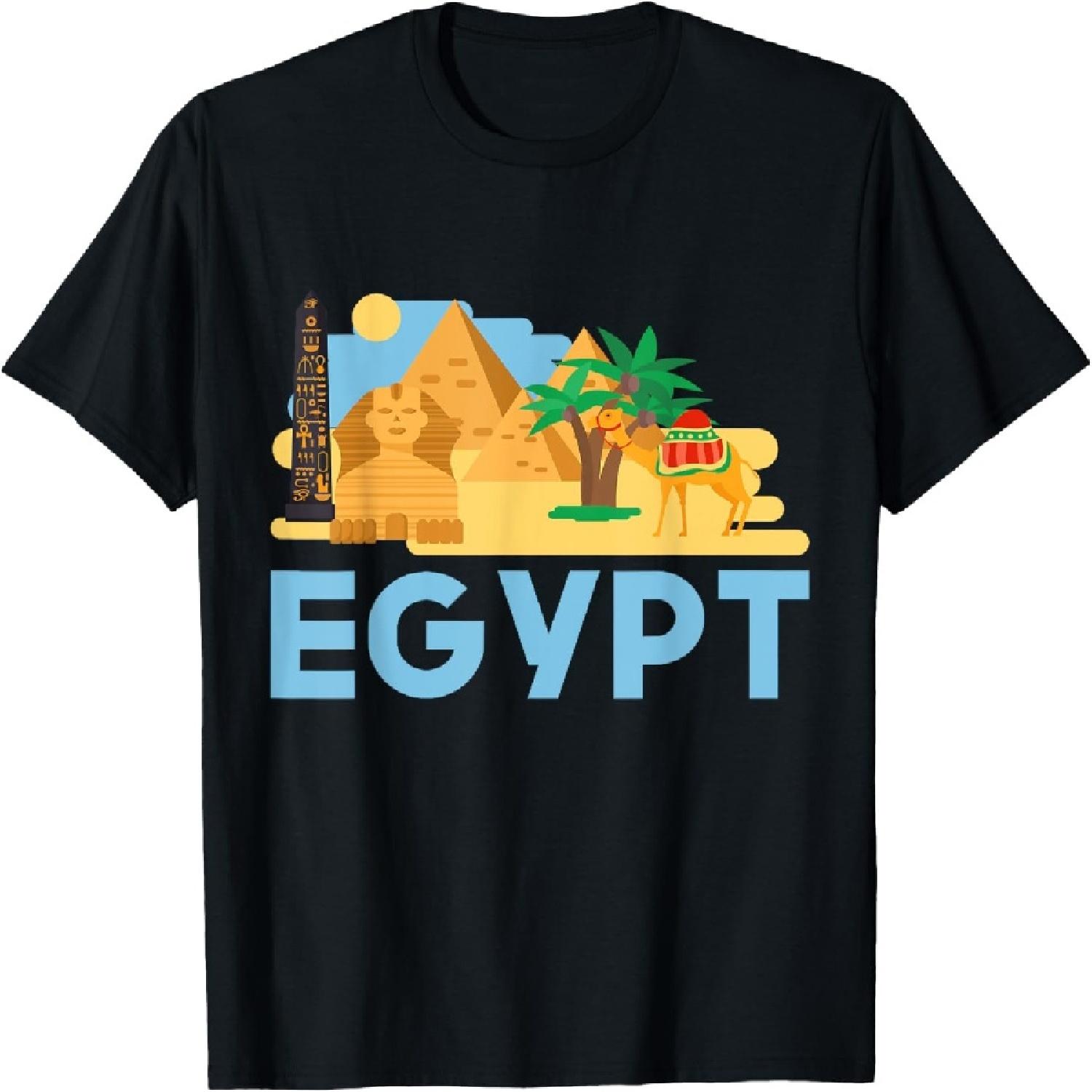 Pharaoh Gifts Egyptian Culture Pyramid Egypt T-Shirt XXXXXL разноцветный