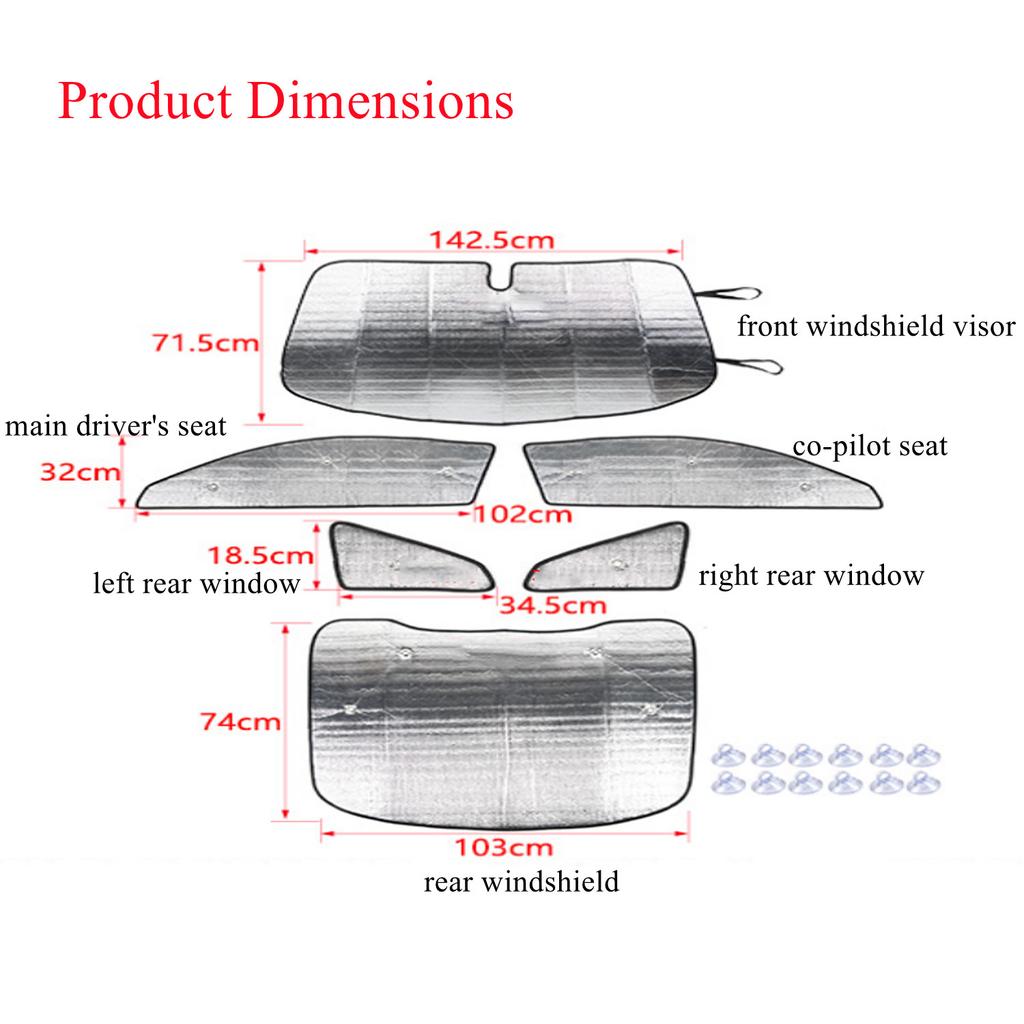 Copertura Parasole per Finestrino Auto per Ford Mustang 2015- 2022 Parasole Parabrezza Protezione UV Interno
