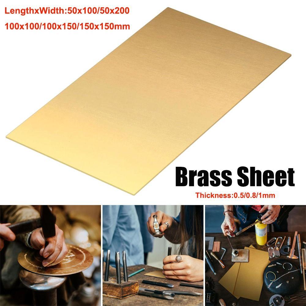 0.5mm 0.8mm 1mm Brass Plate Sheet Copper Cutting CNC Frame New Contruction Brass Pad