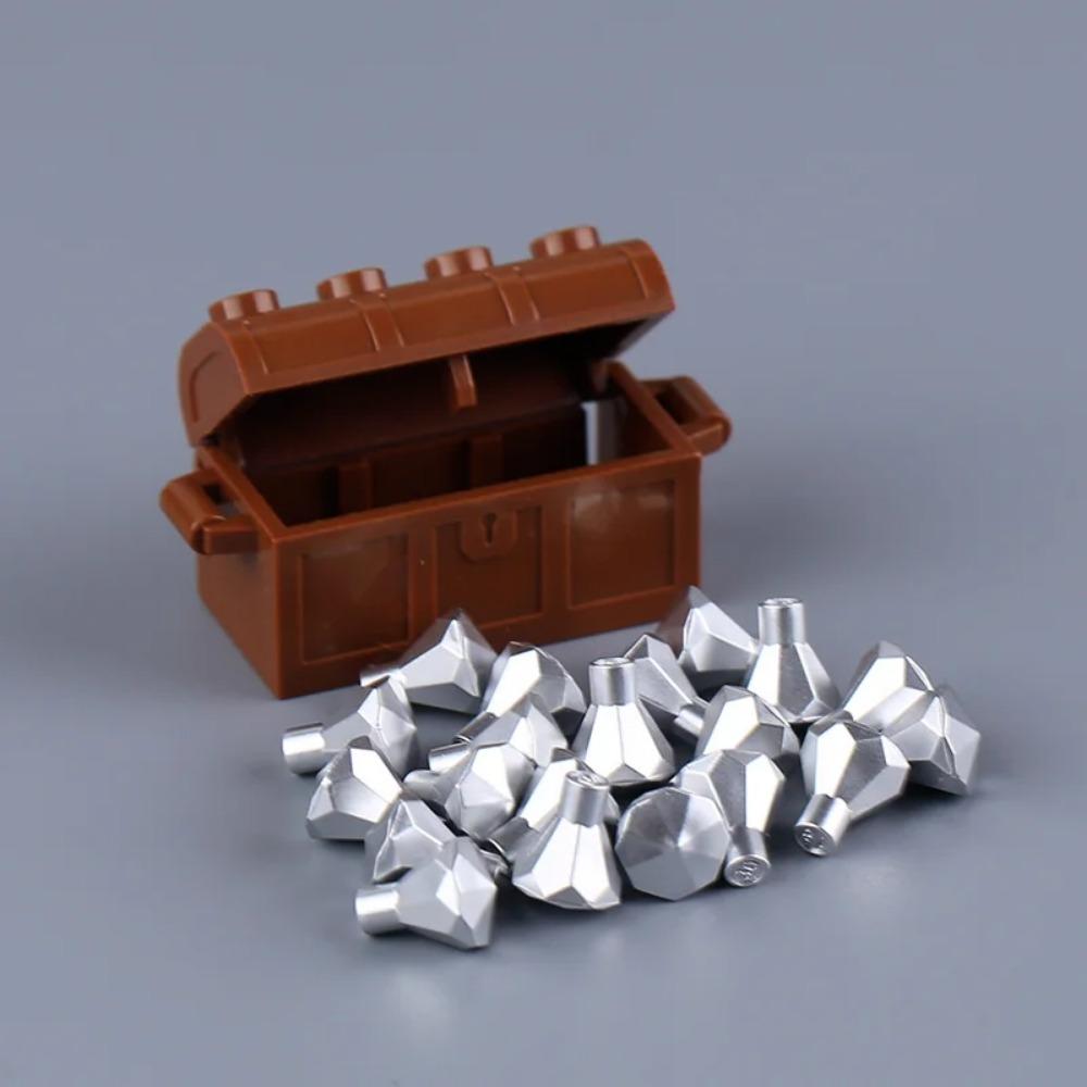 MOC Precious Deposits Building Blocks Treasure Pirate Map Gold Ore Silver Brick Box Diamond Bricks Toys Gift