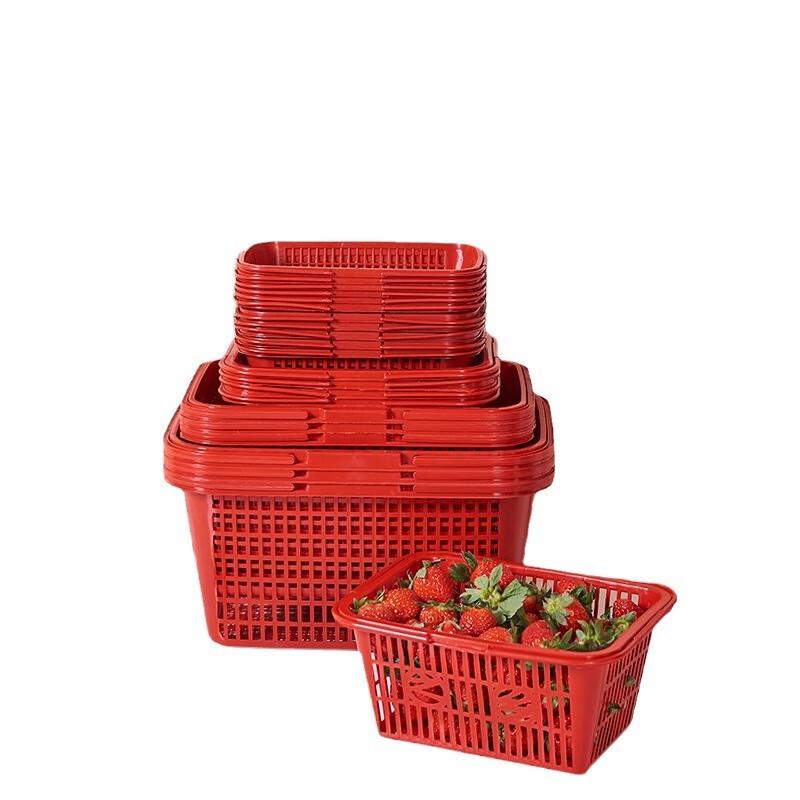 Datuan Xiaoyuan 1 Pfund Handheld Kunststoff Obst- und Gemüsekorb (100er-Packung)
