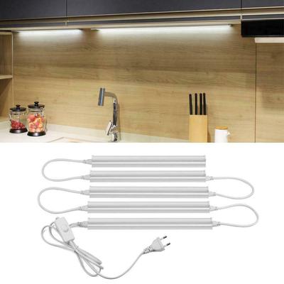 T5 Led Tube Light 220V Led Lampada da parete per cucina Tubo 6W 29 cm Lampadine interruttore on / off Illuminazione notturna per armadio di casa con spina europea