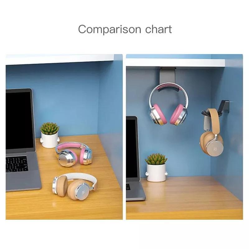 Headphone Storage Rack Hanging Type Home Office Storage Punch Free Clracket