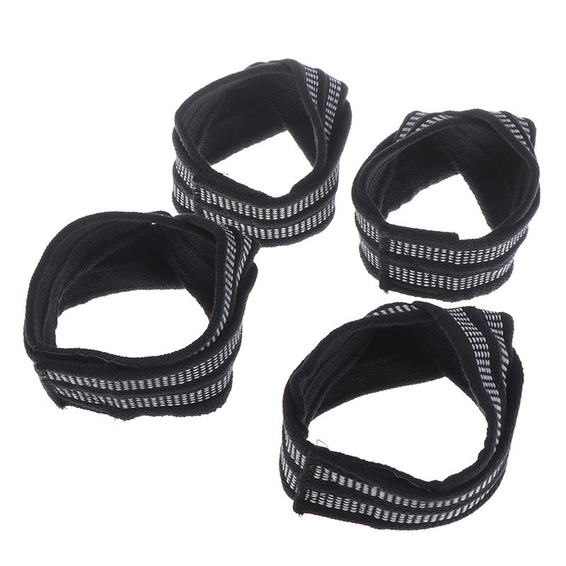 1Pair Figure 8 Straps For Deadlift Weight Lifting Shrugs Heavy Duty Grip Band