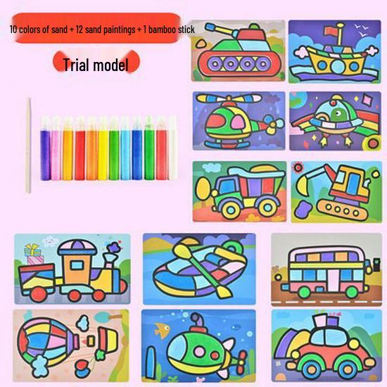 Children's DIY Sand Painting Kit: Educational Craft Toy for Boys and Girls